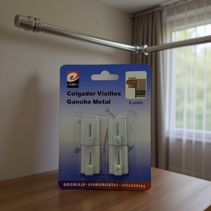 Colgador Visillos Gancho Metal 4 Unds Bricolaje Accesorios - Product Image 1