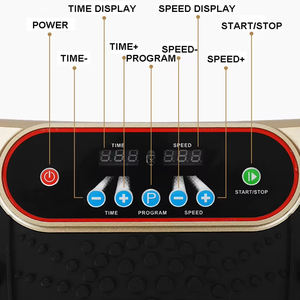 Offre Spéciale 180W Crazy Fit Massage Vibration Plate-forme 99 Vitesses Télécommande Corps Entier Exercice Fat Burning Vertical Usage Domestique - Product Image 2