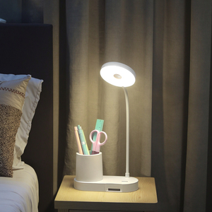 Hiện Đại Đa Chức Năng Cổ Ngỗng Văn Phòng Nghiên Cứu Cạnh Giường Ngủ Có Thể Sạc Lại Cảm Ứng Bàn Đèn Với Chủ Bút Và Ánh Sáng Ban Đêm - Product Image 3