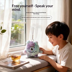 Peluche interactive intelligente à commande vocale avec yeux LED, compagnon émotionnel, <span class=keywords><strong>robot</strong></span>, animal de compagnie électronique, vocalisation musicale - Product Image 5