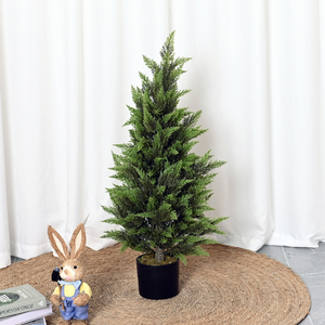 Nuovo <span class=keywords><strong>albero</strong></span> di Natale artificiale in <span class=keywords><strong>pino</strong></span> scozzese staccabile, pianta in vaso verde, decorazione per soggiorno, <span class=keywords><strong>albero</strong></span> finto - Product Image 5