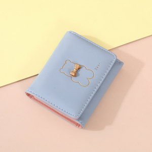 Cartera pequeña de piel sintética con diseño de conejo para mujer, tarjetero de tres pliegues, estilo fresco, 2026 - Product Image 6