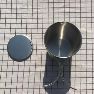 Marmite de cuisson en acier inoxydable 500 ml 700 ml pour camping en extérieur, café, eau, soupe, bouilloire, récipient à eau - Product Image 3