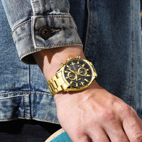 Montre pour homme CURREN 8495, étanche, fonction chronographe, date, aiguilles lumineuses, acier inoxydable, montre de business, multifonctionnelle