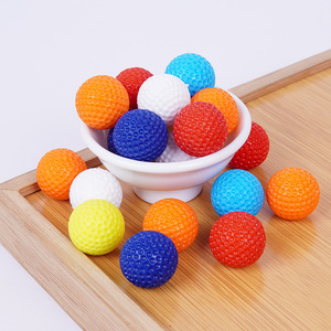 Mini ballon de golf simulé en PVC, ballon en plastique solide, porte-clés pour sac à dos, mini ballon décoratif - Product Image 2