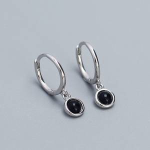 Bijoux de mode fins Boucles <span class=keywords><strong>d</strong></span>'oreilles en <span class=keywords><strong>argent</strong></span> 925 Plaqué or 18 carats Agate clair de lune <span class=keywords><strong>Turquoise</strong></span> Bleu Boucles <span class=keywords><strong>d</strong></span>'oreilles en <span class=keywords><strong>argent</strong></span> sterling pour femmes - Product Image 6