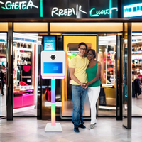 Mini PC pour dropshipping, appareil photo reflex numérique, imprimante en option, miroir, photomaton, écran tactile LCD 15,6 pouces