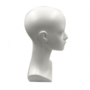 Cabeza de Maniquí de competición 100% de cabello humano de belleza europea para pelucas con hombros - Product Image 6