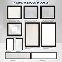 Panneaux acoustiques en aluminium 60 x 60 cm, finition bois blanc, pour plafond, décoration de plafond en aluminium à clipser, pour extérieur, plafond complet