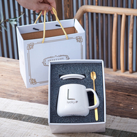 Juego de Tazas de Cerámica para Regalo de Navidad, San Valentín, Día de la Madre, Boda, Regalo Empresarial, Recuerdo, Taza de Té, Taza de Café