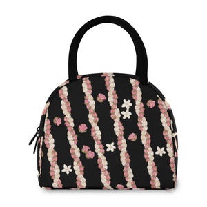 Sac isotherme pour le déjeuner, design hawaïen Puakenikeni, pour enfants et adultes, sac isotherme pour le travail, petit sac à lunch pour le bureau - Product Image 3