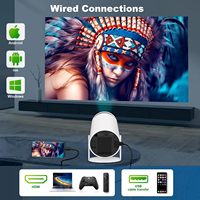 Mini projecteur sans fil portable extérieur intelligent 4K LED WiFi 6 double avec Android 11 pour home cinéma