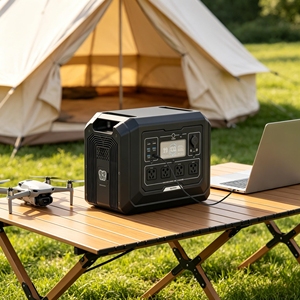 Station d'alimentation portable 2000W, batterie au lithium LiFePO4 1024Wh, générateur solaire, stockage d'énergie, alimentation pour le camping en plein air - Product Image 5