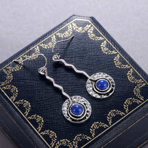 Orecchini Pendenti Lunghi Effetto Turchese Vintage per Donne, Orecchini Boho per Uso Quotidiano e Feste, Gioielli alla Moda - Product Image 4