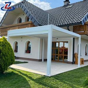 Pérgola Bioclimática de Alumínio à Prova d'Água com Teto de Lâminas Motorizado para Gazebo e Jardim - Product Image 2