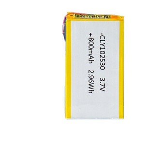 Batería recargable de polímero de litio de 3.7V 102530 800mAh para dispositivos electrónicos - Product Image 3