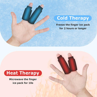 Manchons de compression en gel pour doigts, compresse froide durable, manchon réutilisable pour les blessures, l'arthrite