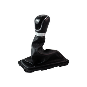 Ford Focus Mk3 Car Gear <b>Shift</b> <b>Knob</b> Leather Black Silver 5 6 Speed Ergonomic Design - Product Image 1