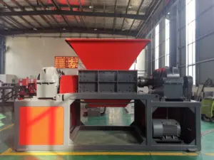 Double Shaft Recycle Solid Waste Metal Plastic Rubber Shredding Crusher Price Recycling Tyre Tire Shredder Machine For Sale