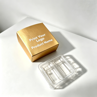 Kit d'emballage holographique étanche en gros pour flacons de 3 ml et 10 ml, étiquettes et boîtes extérieures, emballage inviolable pour les commerçants de peptides et de soins de la peau