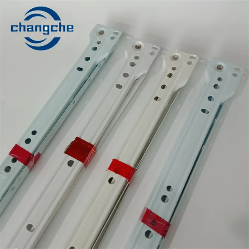 Glissières à rouleaux FGV fabriquées en Chine couleur enduite de poudre taille personnalisée glissière de tiroir de roue en nylon