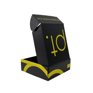 Boîte d'expédition de <span class=keywords><strong>robe</strong></span> d'enveloppe d'emballage de papier de carton ondulé <span class=keywords><strong>noir</strong></span> mat imprimé de <span class=keywords><strong>petite</strong></span> entreprise avec le logo personnalisé - Product Image 1