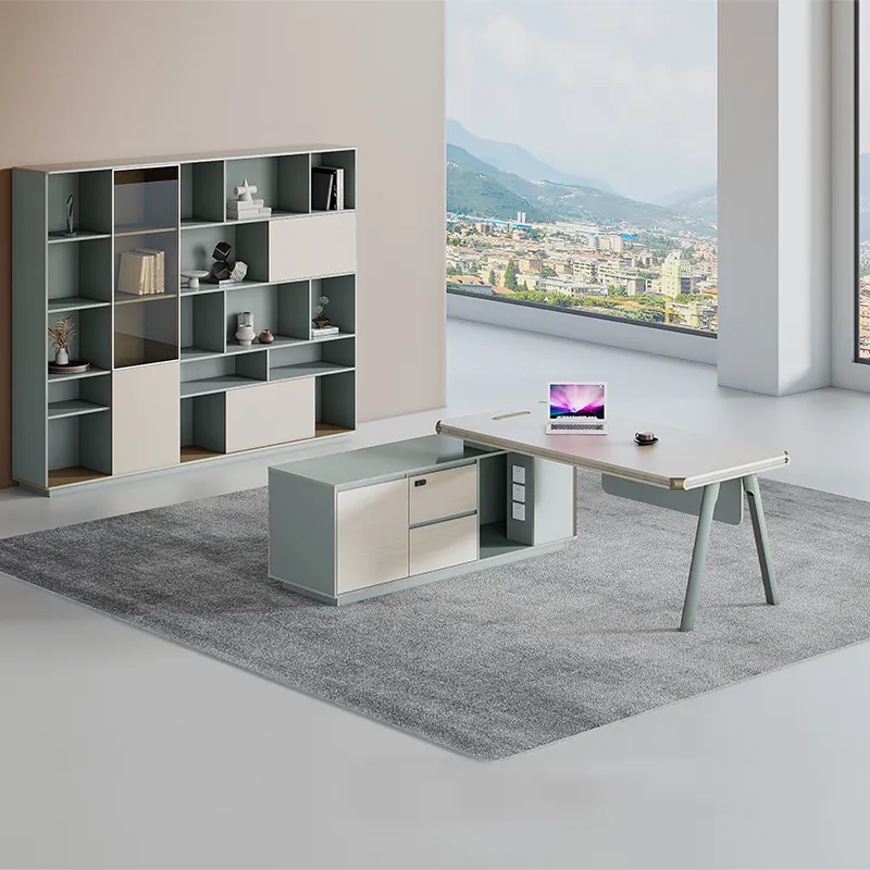 ZITAI melamina mobili da ufficio Executive Desk Executive Modern L a forma di Computer Executive Home Office Desk