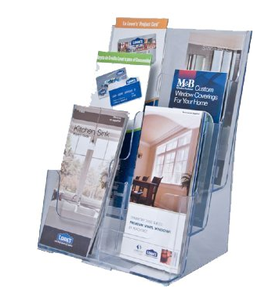 Tài Liệu Acrylic Hiển Thị Chủ-Máy Tính Để Bàn Hoặc Treo Tường Mount Tờ Rơi Giá-Bàn Nhiều Cuốn Sách Nhỏ Đứng - Product Image 2
