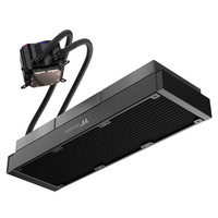 Refroidisseur liquide pour processeur ARGB 360 mm avec ventilateur à caloduc et écran LCD, radiateur de refroidissement pour processeur d'ordinateur PC