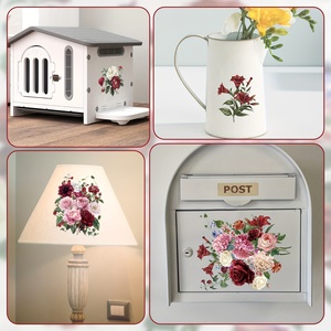 Pegatinas de <span class=keywords><strong>Flores</strong></span> Rojas UV-DTF de Alta Calidad, Pegatinas de Transferencia <span class=keywords><strong>para</strong></span> <span class=keywords><strong>Muebles</strong></span>, Aptas <span class=keywords><strong>para</strong></span> Manualidades y Scrapbooking - Product Image 3