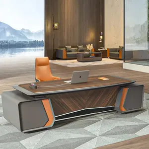 Büro High-End-L-Form Executive Holz Manager Schreibtisch CEO Büro Schreibtisch Büro de Travail Ufficio Muebles de Oficina Modernos