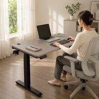Bureau électrique extensible en bois AOR, réglable en hauteur, pour le travail ou l'apprentissage, couleur personnalisable, montage facile, direct usine