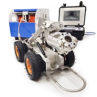 Robot de Inspección de Tuberías de Alcantarillado Municipal con Cámara Eléctrica Elevadora y Doble Visión para Sistemas de Drenaje Pluvial
