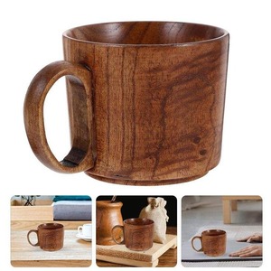 Tasse à café ou à thé en bois massif rustique, faite à la main, de qualité export, pour la cuisine et la décoration intérieure, en vente - Product Image 5