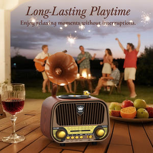 En İyi Ses Kalitesine Sahip Taşınabilir Radyo AM FM SW Kablosuz, USB Şarj Edilebilir, TF Kart/USB Çalma Destekli Retro Radyo - Product Image 5