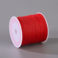 Fil de jade en nylon tressé de 0,8 mm, 50 mètres/rouleau, pour la fabrication de bijoux DIY, nœuds chinois, colliers et bracelets