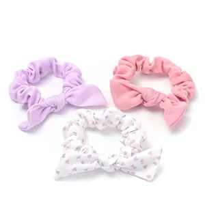 3 cái/bộ nóng nhất bán mới được thiết kế khá rắn màu hoặc hoa cho phụ nữ và bé gái tóc scrunchies