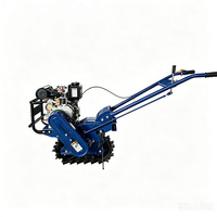 Prix de gros usine Motoculteur chenillé diesel 7 CV à poussée manuelle, Support de paiement pour revendeurs, Prise en charge de la personnalisation