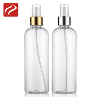300 Ml Lotion PET Silinder Plastik Pompa Sampo Botol