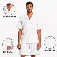 Livraison Rapide Ensemble T-shirt Hawaïen Oversize Luxe Été Séchage Rapide Respirant Manches Courtes Décontracté Quotidien En Stock