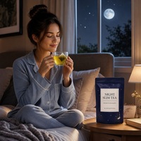 Thé Herbal Minceur Nuit 5g x 20 Sachets Pyramidaux – Brûle-graisses et Soutien Métabolique Nocturne – Durée de Conservation 12 Mois
