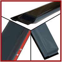 Visera para Puerta Negra para Chevrolet Colorado 2017-2021, Protector de Lluvia para Ventana, Accesorios