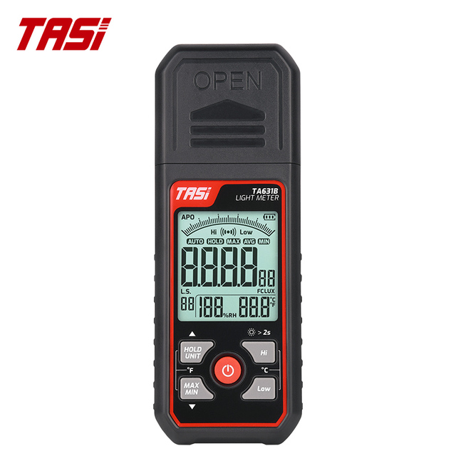TASI TA631B High-Precision Digital Lux Meter High Accuracy 999999 Max Display Data Hold Light Intensity Measurement Equipment 1