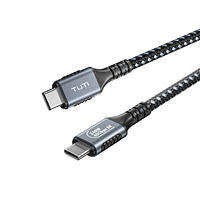 Câble USB4 240W tressé pour transmission de données haute vitesse et durable, 1m/2m, 40 Gbit/s, 8K@60Hz, câble audio/vidéo tressé pour ordinateur