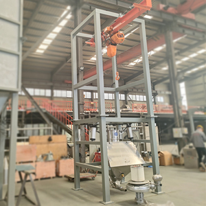 Estación especializada de descarga y transporte de sacos a granel de acero inoxidable para pigmentos y tintes químicos - Product Image 3