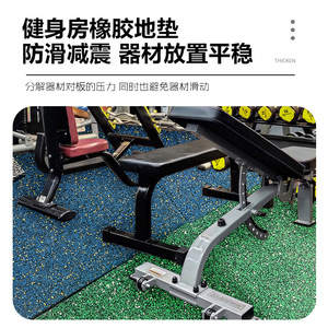 Palestra all'ingrosso usa <span class=keywords><strong>tappetino</strong></span> antiscivolo di fascia alta, <span class=keywords><strong>tappetino</strong></span> in gomma ad alta densità <span class=keywords><strong>antirumore</strong></span>, <span class=keywords><strong>tappetino</strong></span> da palestra - Product Image 2