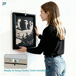 手作りのカスタマイズされた長方形無地の木フォトフレームフレーム木製絵画図肖像画壁装飾ホームオフィスギフトのアイデア - Product Image 5