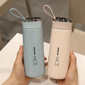 Bouteille d'eau en verre de 400 ml (13 oz) pour thé, vente en gros d'usine, tasse isotherme sous vide, boîte colorée, vaisselle de camping unisexe - Product Image 6