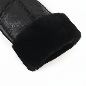 Dames Hiver Extérieur Mode Femmes Moufles Intérieur Fourrure Mouton Moufles - Product Image 1