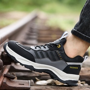 Chaussures de sécurité légères pour hommes, protection de qualité, résistantes à l'huile, anti-usure, en cuir microfibre isolant 10 kV - Product Image 5